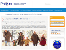 Tablet Screenshot of prefon-obseques.fr